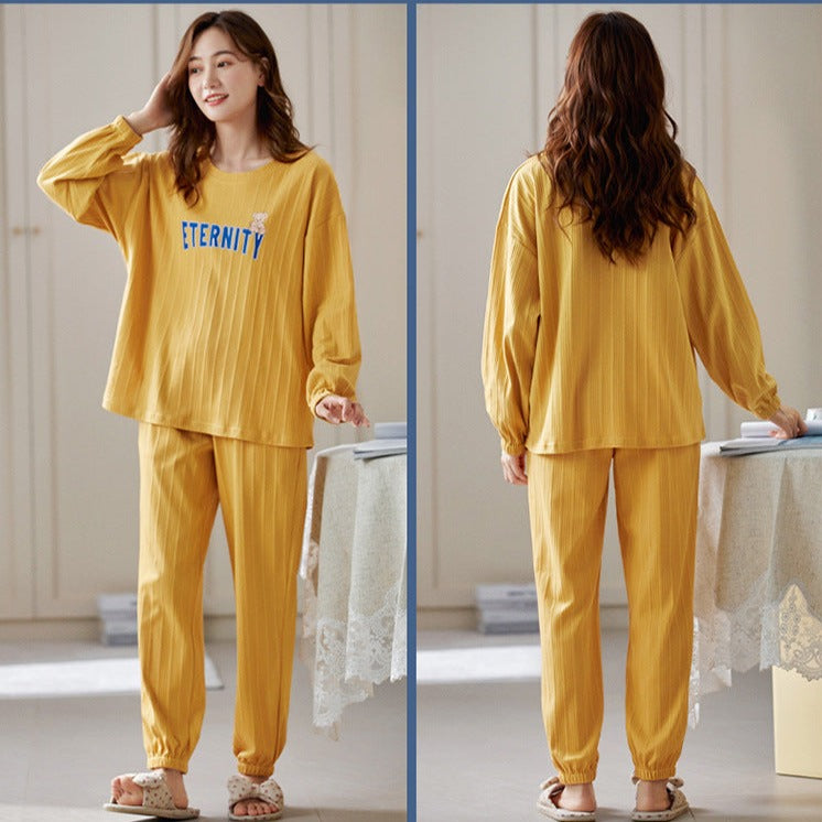 Couples Matching Breathable Cotton Pajamas Set