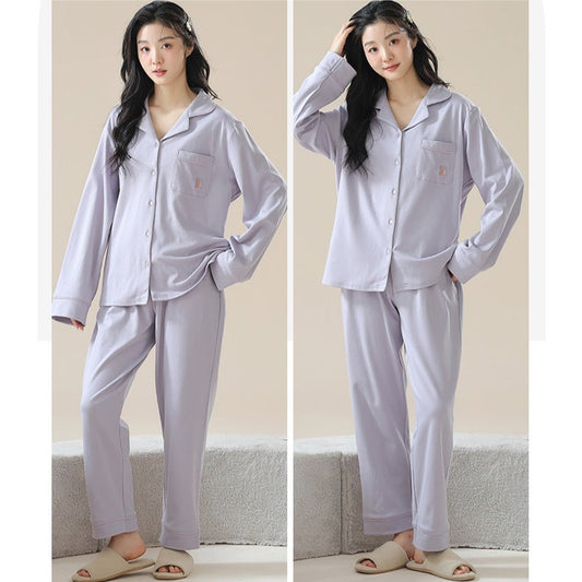 Comfy Matching Couple Pajamas Set - 100% Cotton, Loose Fit, His & Hers
