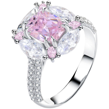 Lab Created Pink Diamond Promise Ring