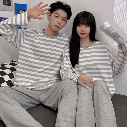 Matching Couple Loungewear Set Soft Pajamas