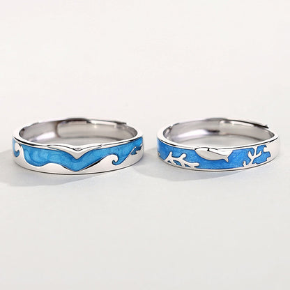 Matching Promise Rings Set for Him and Her