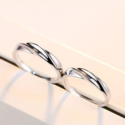 Matching Simple Wedding Bands with Names Engraved