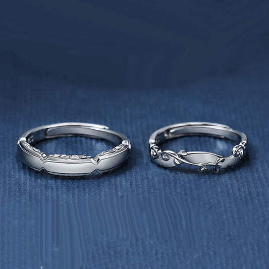 Engraved Promise Wedding Bands for Couples