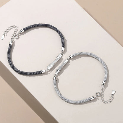 Customized Mobius Friendship Bracelets Set for Two