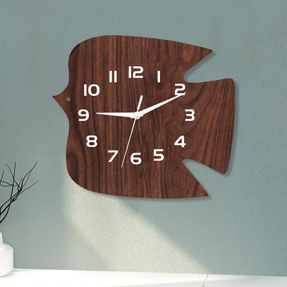 Bird Shaped Wall Décor Silent Clock – Rustic and Charming Design