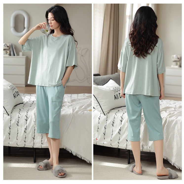 Cute Two-Piece Summer Pajama Set - 100% Model