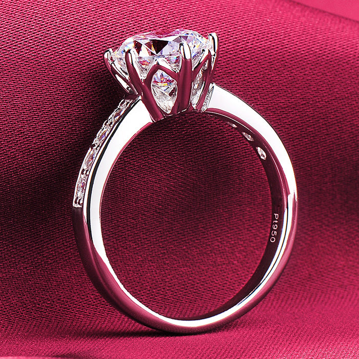 1 Carat Round Diamond Womens Engagement Ring