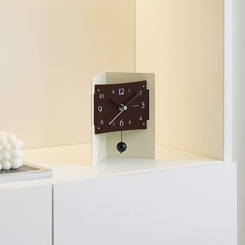 Modern Silent Acrylic Desktop Organizer Clock