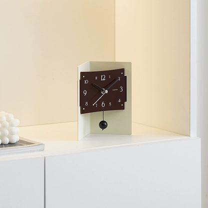 Modern Silent Acrylic Desktop Organizer Clock