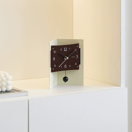Modern Silent Acrylic Desktop Organizer Clock