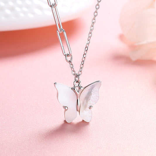 Butterfly Dainty Pendant Necklace Gift for Her