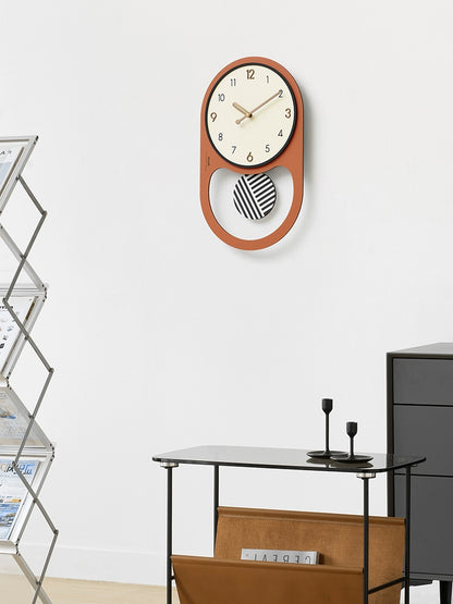 Modern Analog Silent Pendulum Wall Clock