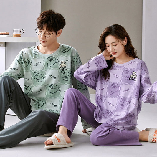 Matching Holiday Pajamas Set for Couples