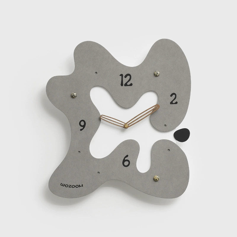Abstract Silent Wall Clock – Eco-Friendly Artistic Design