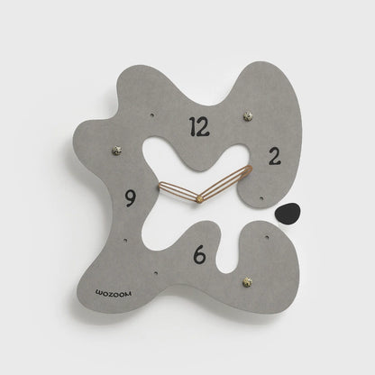 Abstract Silent Wall Clock – Eco-Friendly Artistic Design