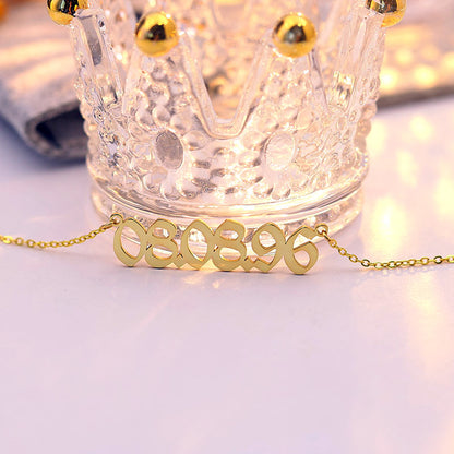 Custom Date Name Necklace
