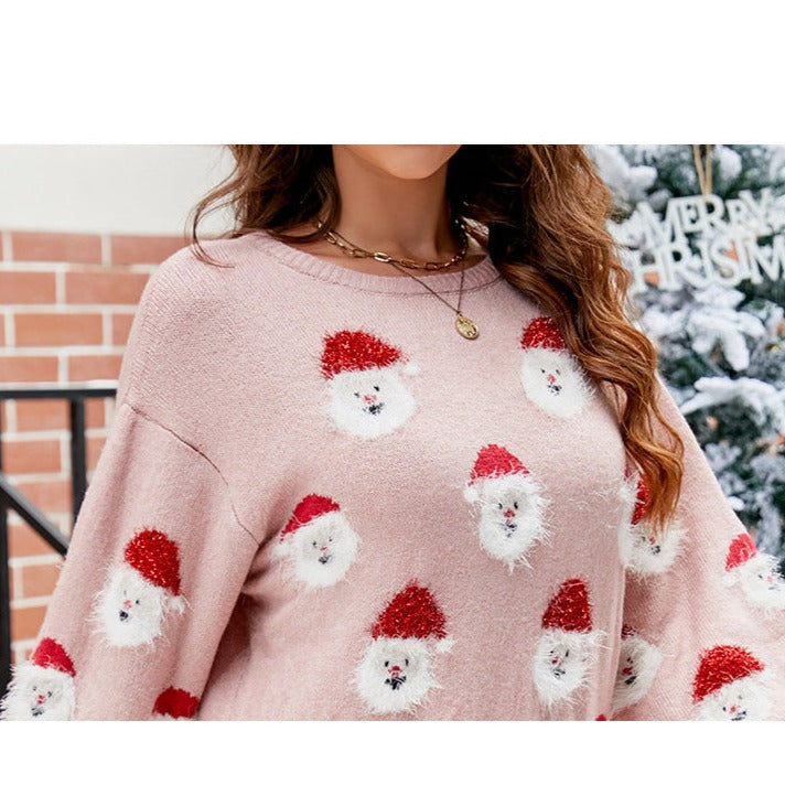 Womens Xmas Sweater Santa Sweatshirt