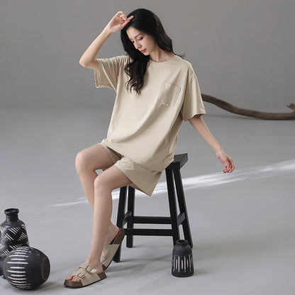 Classic Matching Couple Pajamas - Short-sleeve Premium Cotton