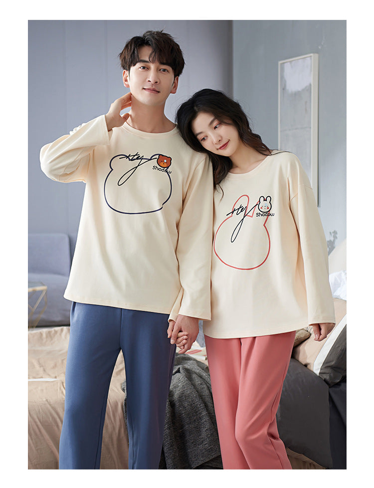 Cute His and Hers PJs Set for Two 100% Cotton