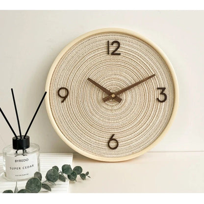 Nordic Style 3D Silent Analog Wooden Wall Clock