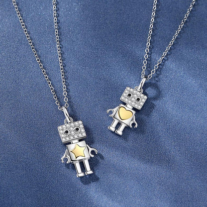 Engraved Matching Couple Necklaces Set for 2