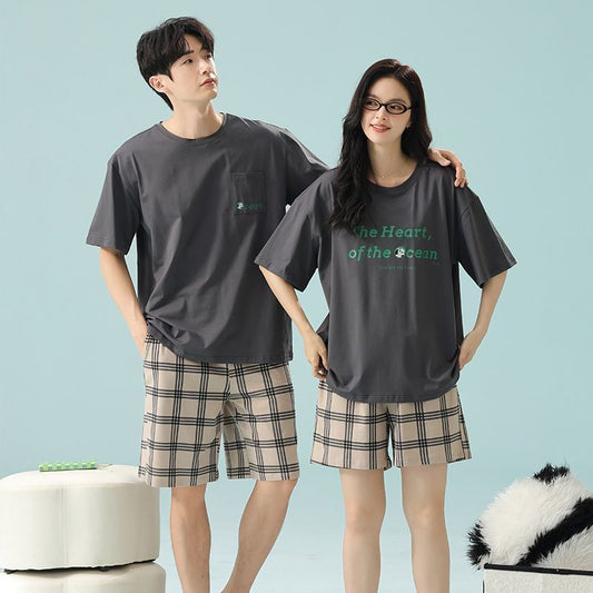 Antimicrobial Cotton Couple's Pajama Set | Healthy & Hygienic Loungewear