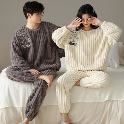 Matching Winter Sleepwear Jammies Set for Couples