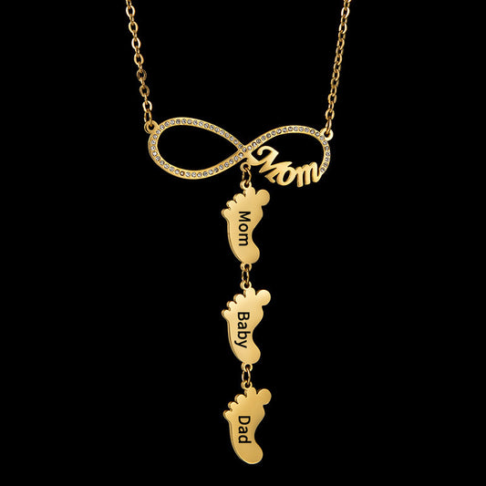 Kids Names Mom Pendant Necklace