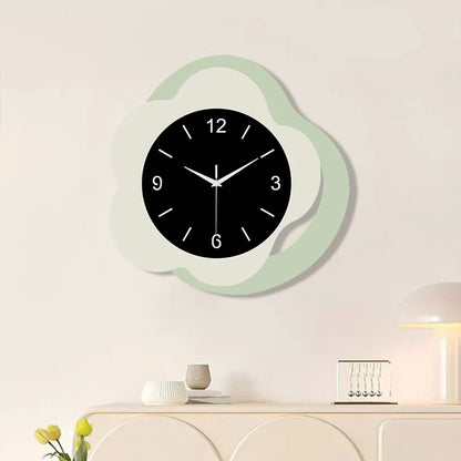 Cute Flower Silent Wall Décor Clock — Kids’ Room & Kitchen (30×30 cm)