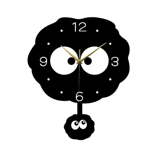 Cute Cartoon Kids Bedroom Silent Wall Clock – Playful & Colorful Design