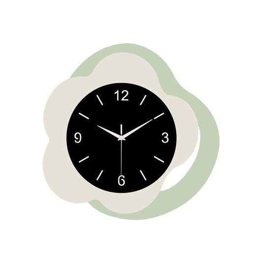 Cute Flower Silent Wall Décor Clock — Kids’ Room & Kitchen (30×30 cm)