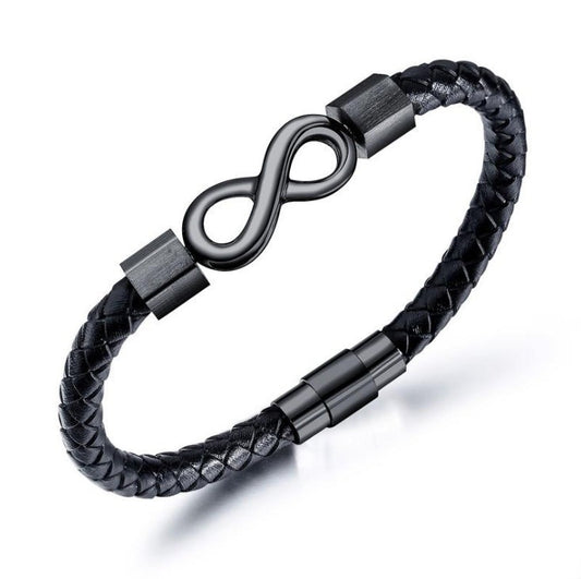 Personalized Infinity Charm Bracelet for Men
