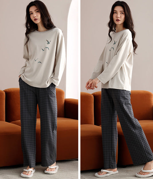 Gullei Minimalist Couple Pajamas Set – 100% Cotton, Relaxed Fit