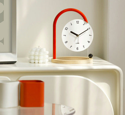 Modern Decorative Table Clock (Silent, Minimalist Design)