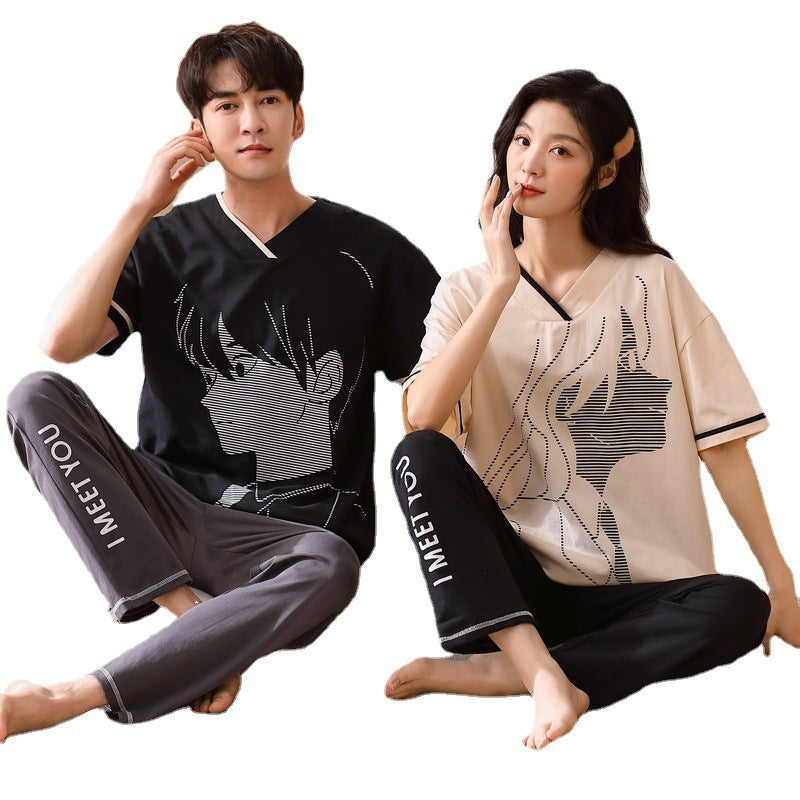 Stylish Couples Pajamas/Loungewear Set 100% Cotton