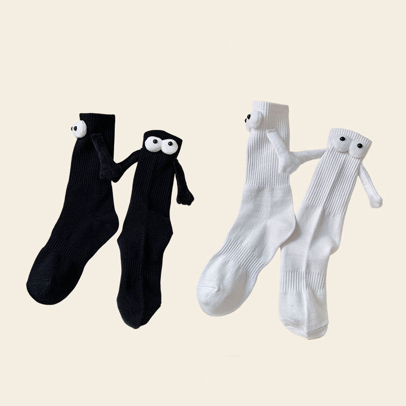 Holding Hands Matching Socks for Couples 2 Pairs Set