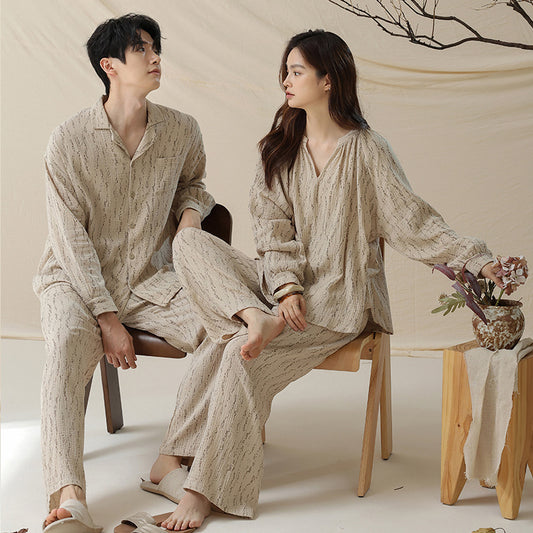 100% Pure Cotton Holiday Couples Pajamas Set