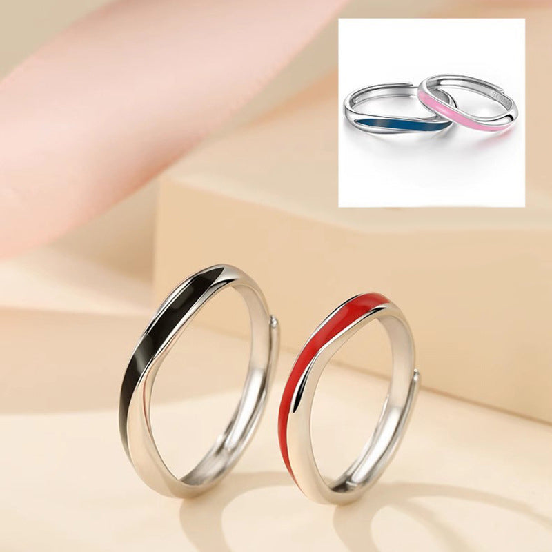 Color Changing Promise Rings Set for Couples