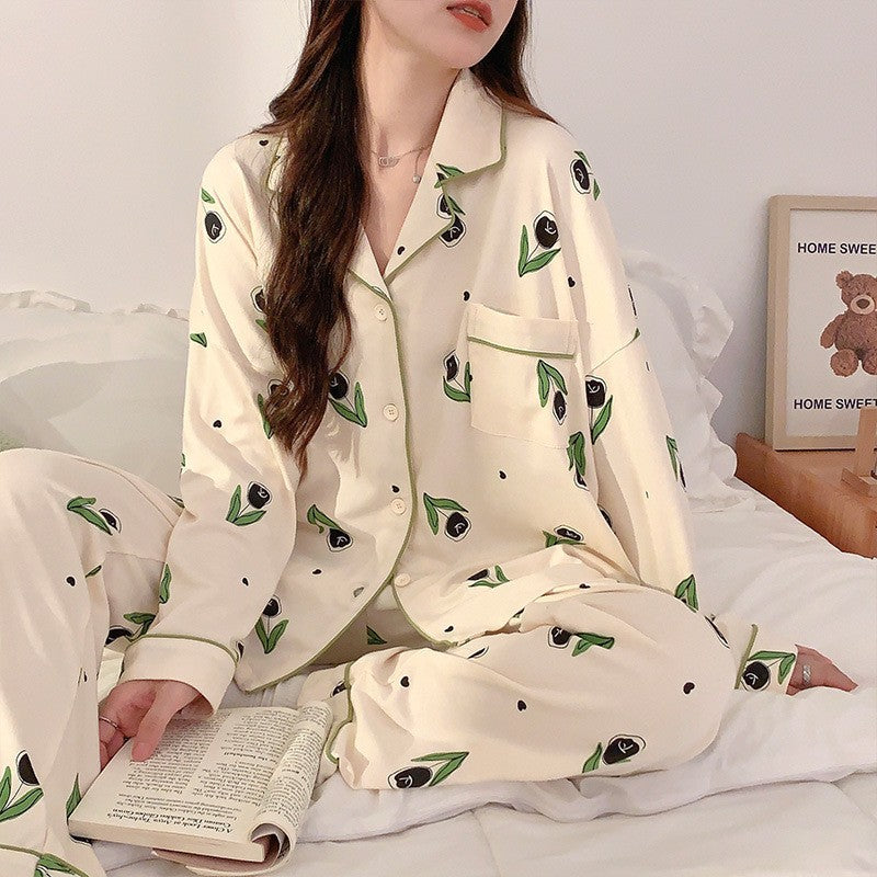 Women Nightwear Dress Comfortable Pajamas Set