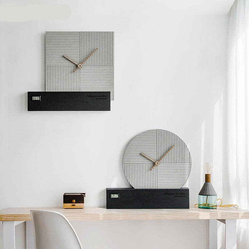 Nordic Minimalist Wall Clock (Silent, Non-Ticking)