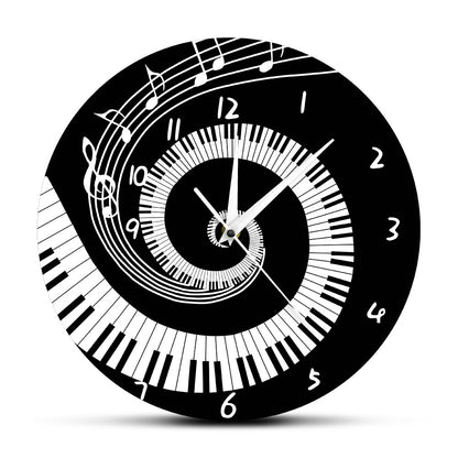 Wall Deco Clock Gift for Pianist