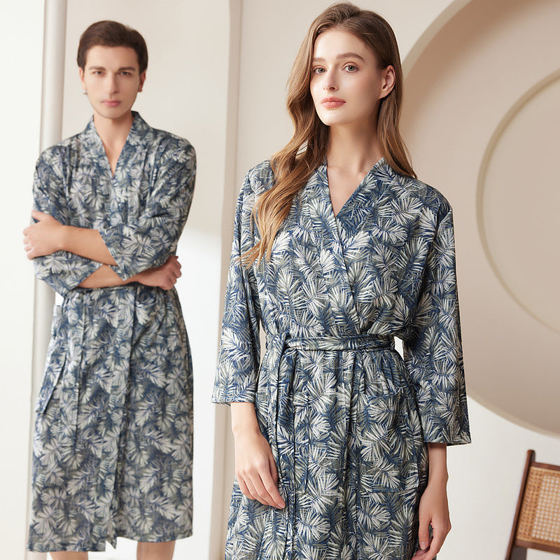 Matching Floral Print Nightgown Robe Set 100% Polyester