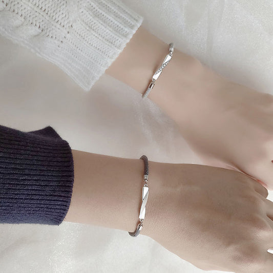 Customized Mobius Friendship Bracelets Set for Two