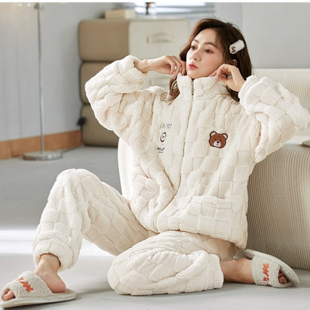 Women Winter Nightdress Loungewear Set