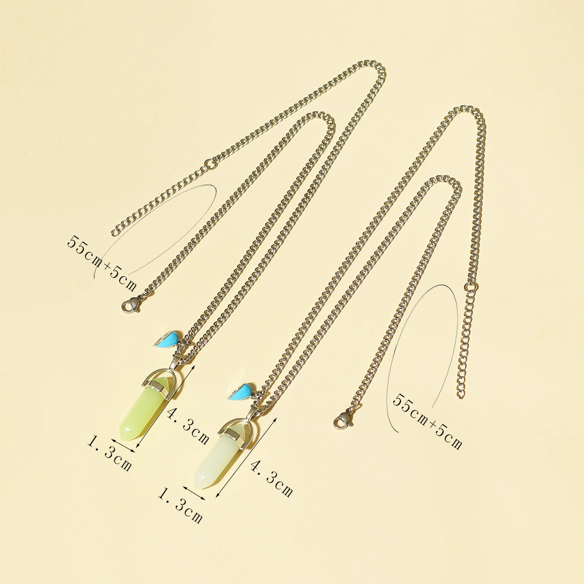 Magnetic Hearts Night-Glowing Couple Necklaces (Set of 2)