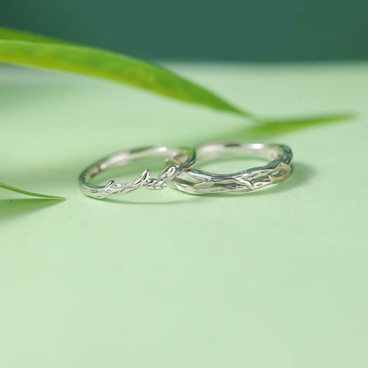 Personalized Matching Sterling Silver Rings Set for 2