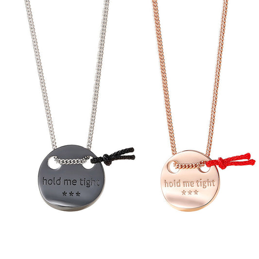 Hold Me Tight Coin Couple Necklaces Set for 2