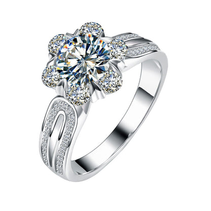 1 Carat Moissanite Diamond Promise Ring