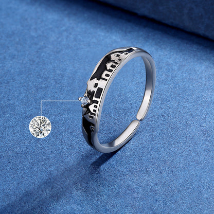 Custom Cities Distance Relationship Rings for Couples