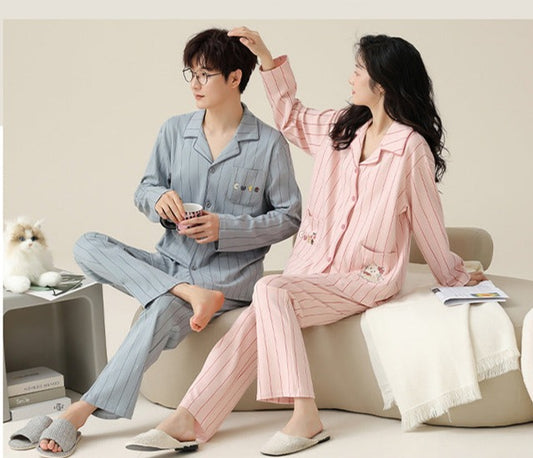Couple Pjs Matching Sleepwear Set for Two